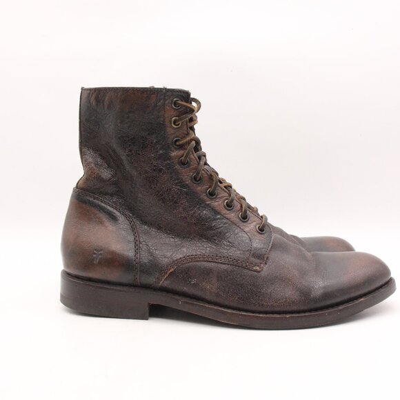 Frye Tyler Brown Leather Chukka Men's Size 12 D Lace Up Ankle Boots